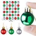 thumbnail image 2 of Adornos de bolas para árbol de Navidad Skylety Plastic Christmas (48), 2 of 6