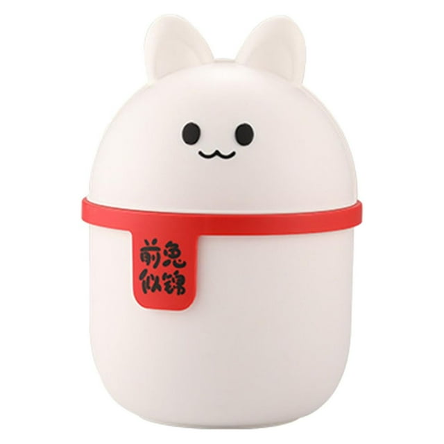 Bote de basura de escritorio pequeño, cubo multifunción, cubo de basura de encimera para cocina , conejo