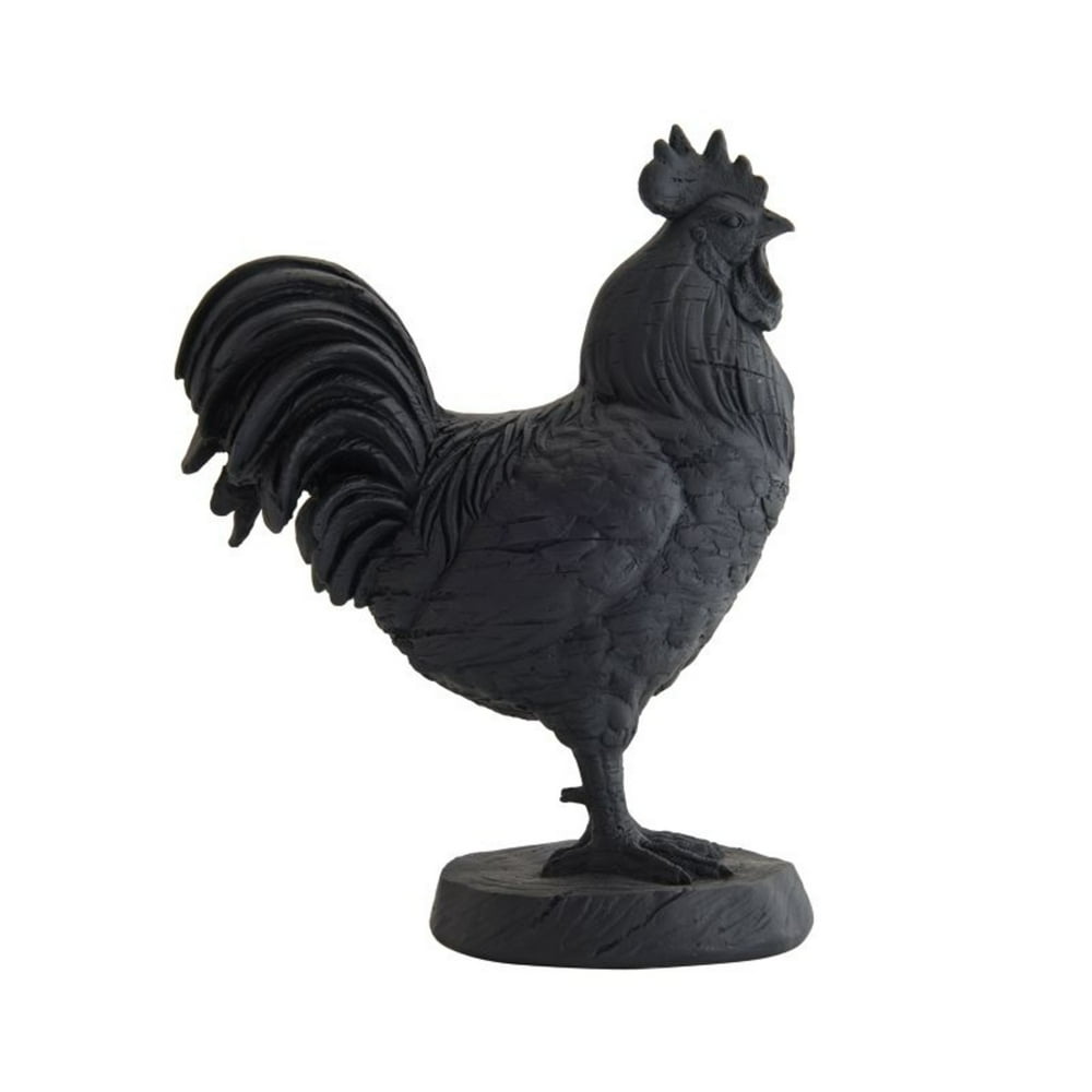 resin rooster decor