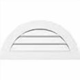 thumbnail image 3 of Ekena Millwork GVPHR38X1901SF Half Round Surface Mount PVC Gable Vent, Factory Primed White, 3 of 4