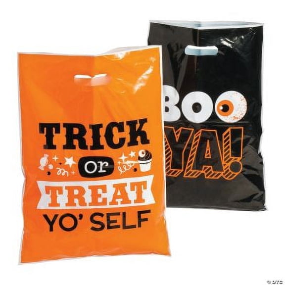 Funny Sayings Trick-Or-Treat Bagss - Party Supplies - 50 Pieces
