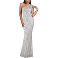 thumbnail image 6 of Elegant Sequin Dresses for Wedding Guest One Shoulder Dress for Women with Bead Maxi Formal Gowns, 6 of 6