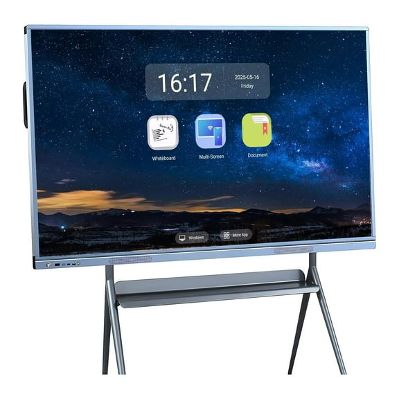 BELNET Smart TVs, 55 Inch multi-touch Electronic Calendar Smart Board for Family and classroom, built-in camera 4K Monitor Wireless Projection Player for Advertisin and Business