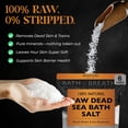 thumbnail image 2 of Aromasong Raw Dead Sea Bath Salt 2.43 lb pack – Minimally Cleaned, Mineral-Rich with Dead Sea Mud, 100% Pure Natural Soaking Salts, 2 of 7