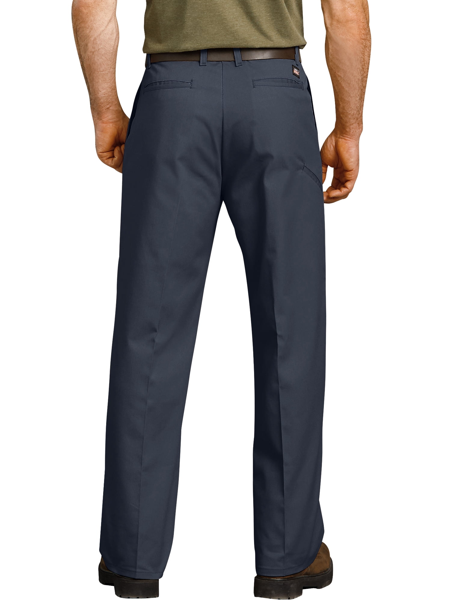 Genuine Dickies Men's Relaxed Fit Straight Leg Flat Front Flex Work Pant
