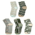 thumbnail image 4 of 10pcs Women's Seamless Bamboo Diabetic Ankle Socks, Non-Binding Loose Fit Retro flowers, 4 of 5
