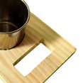 thumbnail image 6 of Bird Perch Feeder Cup Wooden Stand Stainless Steel Bowl Rust Resistant for Parakeets Conures Cockatiels Cage, 6 of 7
