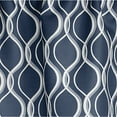 thumbnail image 4 of Curtainworks Morocco Scallop Valance Navy, Indoor, 100% Polyester, 58"W x 14"L, 1 Piece, Adult, 4 of 5
