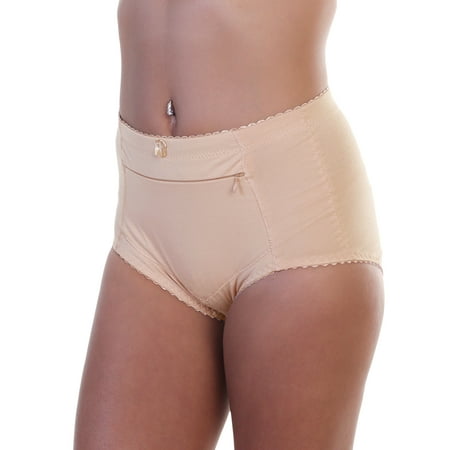 

Angelina Cotton High Waist Briefs with Zippered Pocket (12-Pack)