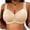 Beige, variant on Womens Front Closure Mastectomy Bra Basics Wireless Post for Silicone Women Breast Forms Prosthesis Bralette Coverage