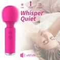 thumbnail image 7 of Mini Massager, Powerful Handheld Personal Massager with 10 Vibration Patterns Cordless Massager，Wand Massager for Women for Neck Shoulder Back Body Massage Sports Recovery Muscle Aches,Rose Red, 7 of 7