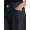 thumbnail image 5 of No Boundaries Ultra Baggy Barrel Jeans, 30.5", 32.5'', 34.5" Inseams, Women's and Women's Plus Sizes 00-4X, 5 of 7