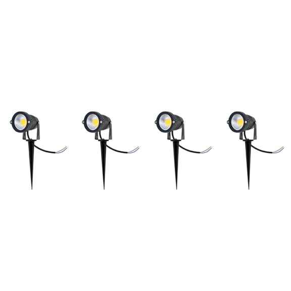 4X IP65 Outdoor Landscape LED Lawn Light Garden Spotlight 5W 12V AC DC