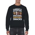 thumbnail image 2 of Emotional Support Snack Squad Men's Sweatshirt, 2 of 3