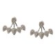 thumbnail image 1 of Pendientes de botón de oreja de chaqueta de oreja de de hoja de diamantes de imitación elegante simple Plata Sunnimix Aretes de cristal, 1 of 6