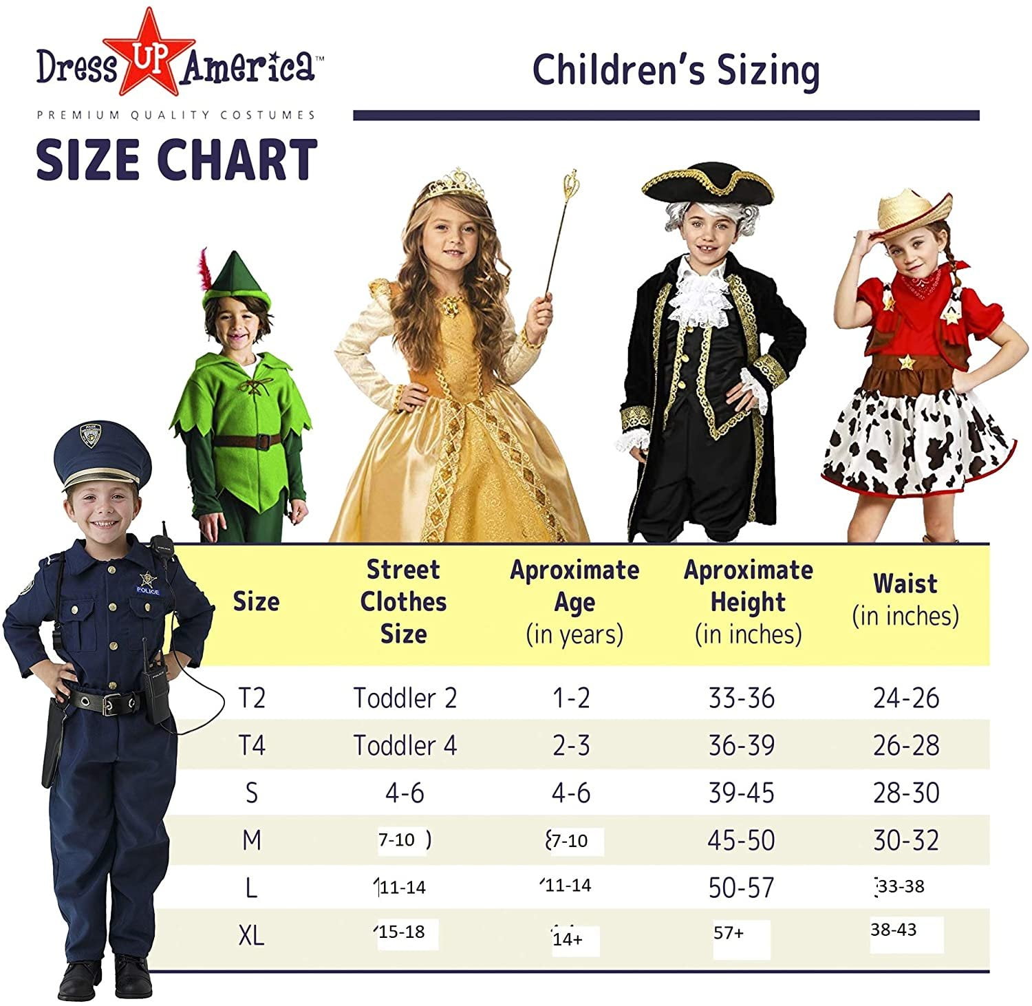 Dress Up America 1065-T2 Girl Goldilocks Costume Kuwait