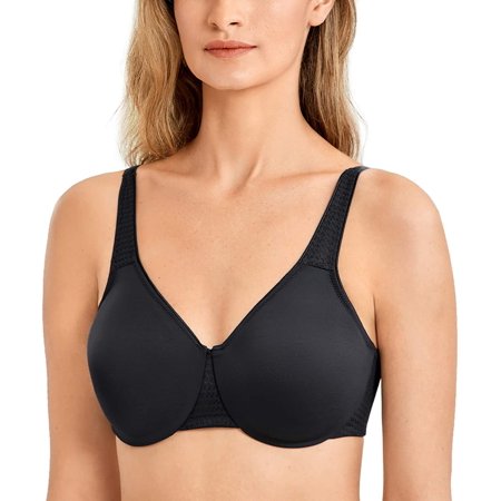 Women's Smooth Full Figure Large Busts Underwire Seamless Minimizer Bra