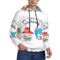 thumbnail image 2 of Wukai Gnomes Summer Print Men Hoodies Fleece Sweatshirts Long Sleeve Sweaters Pullover Fall Outfits Winter Clothes-Medium, 2 of 7