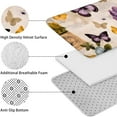 thumbnail image 5 of Vintage Butterfly Flower Pattern Bathroom Rugs Sets 3 Piece,Toilet Cover Set,Absorbent Non Slip Bathroom Mats Sets with U-Shaped Contour Rug Toilet Rug Set, 5 of 5