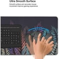 thumbnail image 6 of Large Mouse Pad for Desk, Abstract Palm Leaves Desk Mats on Top of Desks, Non-Slip Rubber Base Mousepad with Stitched Edges, Keyboard Mouse Mat Desk Pad for Work, Game, Office, 35.5"x16"x0.12", 6 of 6