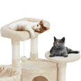 thumbnail image 4 of Yaheetech 42″H Big Condo Cat Tree with Scratching Post for Kittens, Beige, 4 of 11