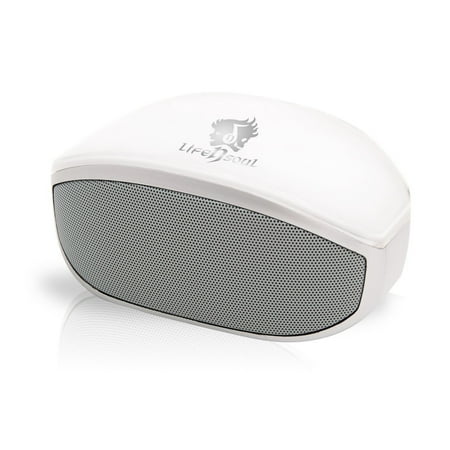 UPC 851340005008 product image for Life N Soul BM208-W Compact Wireless Bluetooth 3.5mm Stereo Speaker - White | upcitemdb.com