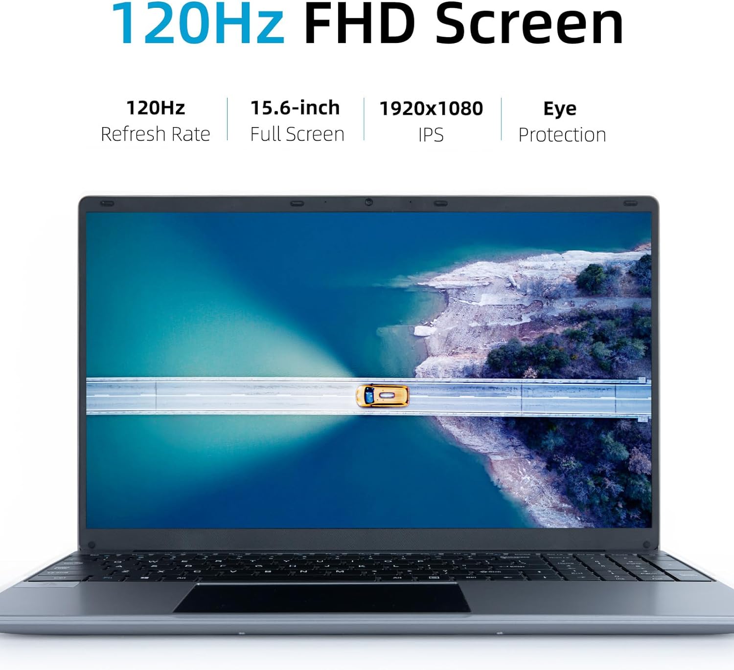 15.6''Laptop 12GB DDR4 512GB SSD, Quad-Core Intel Celeron N5095 Processors, 1080P Ips Fhd Display Laptop Computer, Numeric Keypad,Bluetooth 4.2, 2.4/5G Wifi