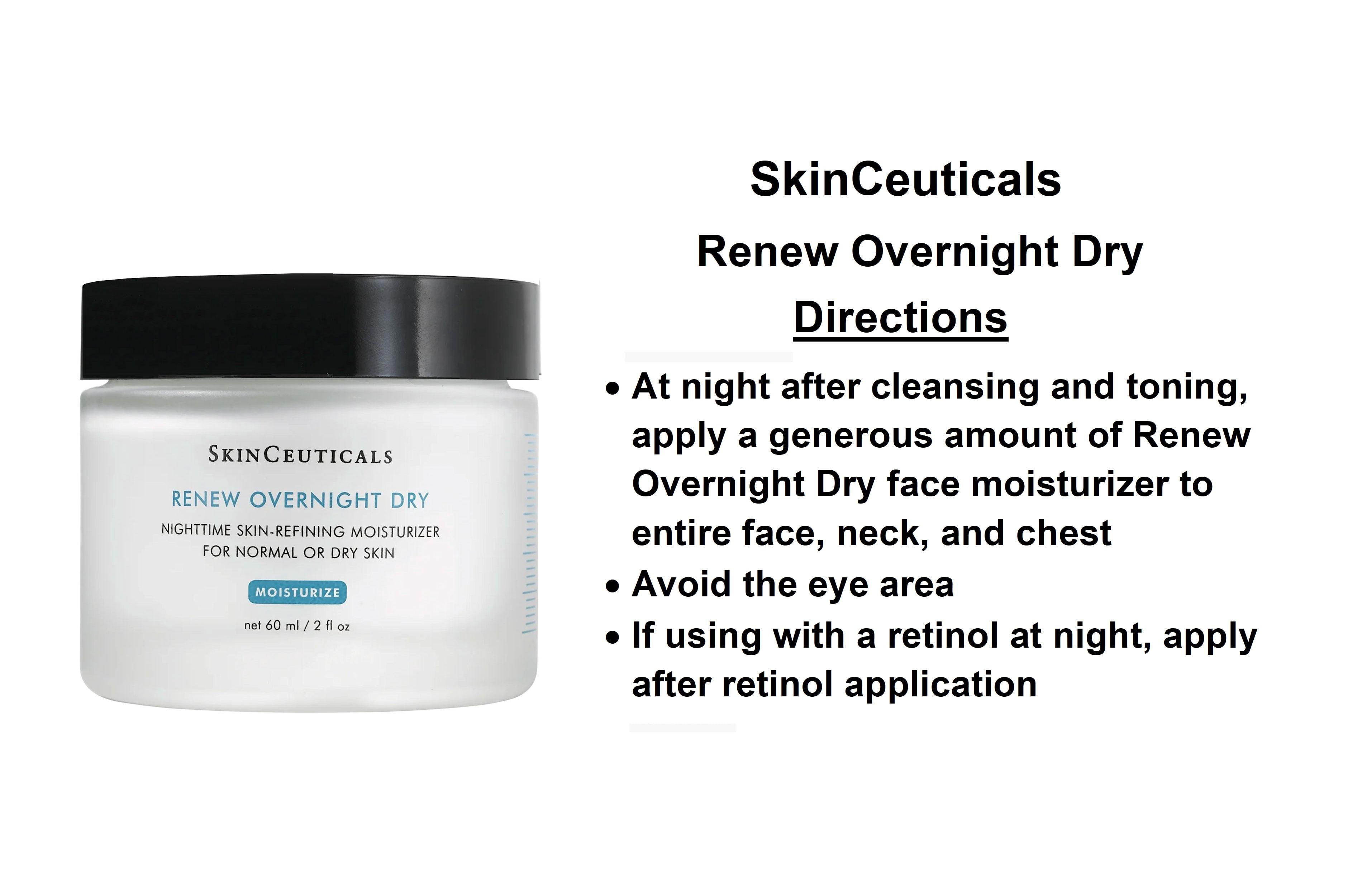 SkinCeuticals Renew Overnight Face Cream for Normal/Dry Skin 2 fl oz (60ml)