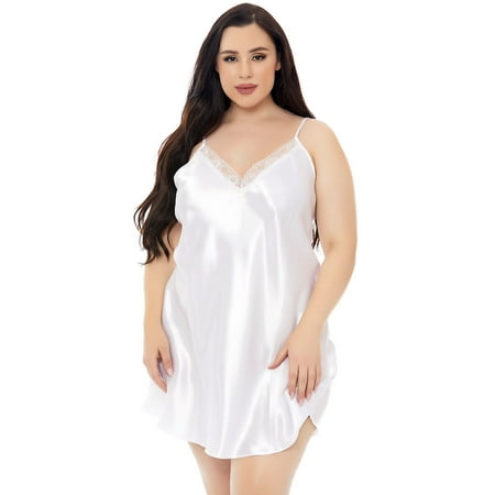 

Popsi Lingerie Women Chemise Chemise Nightgowns for Women Chemise for Women White