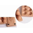 thumbnail image 3 of Estante para huevos de madera natural, caja para almacenar 10 huevos, contenedor para huevos de refrigerador, bandeja para huevos -, 3 of 5