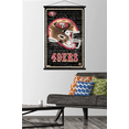 thumbnail image 3 of NFL San Francisco 49ers - Neon Helmet 23 Wall Poster with Magnetic Frame, 22.375" x 34", 3 of 10