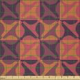 thumbnail image 2 of Ambesonne Retro Fabric by the Yard Microfiber, 1960's Style Colorful Art, 1 Yard, Dark Coral Purple, 2 of 2
