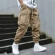 thumbnail image 2 of Pantalones jogger con cintura elástica para hombre - Pantalones deportivos con cordón, múltiples bolsillos, algodón, S-XXXL, actividades al aire libre, 2 of 4