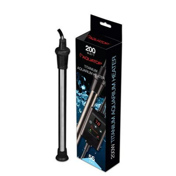 Aquatop Titanium Aquarium Heater + Controller, 200Watt
