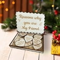 thumbnail image 4 of Kraoden 10 Reasons Why You Are My Bestie, Best Friend Gift, Wooden Hearts in the Box, Romantic Gift for Bestie, Friendship BFF Birthday Chrismas Gifts, Soul Sister Friends Keepsake, 4 of 4