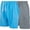 Turquoise/Gray, variant on iBerryNY Mens Swim Trunks, Quick Dry Swimwear with Mesh Lining, 2-Pack, Lime/Black, X-Large