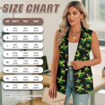 thumbnail image 6 of Psesaysky Suit Vest for Women Trendy Jamaica Flag Print Summer Business Casual Sleeveless Open Front Blazers Suit Vests Top Pockets Work Office, Size S, 6 of 6