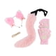 thumbnail image 5 of Conjunto de orejas, garras y cola de gato de peluche, diadema para disfrazarse, accesorios para el cabello, lindos Rosa, 5 of 9