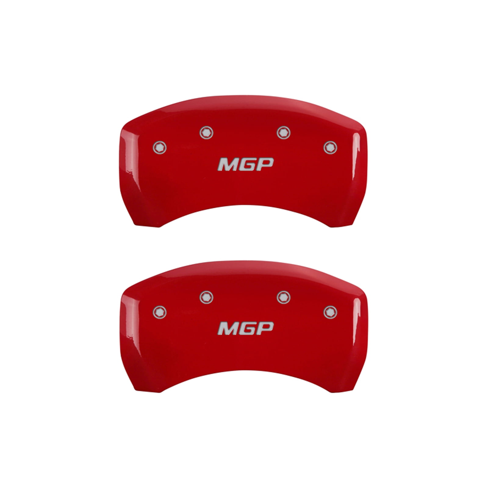 MGP 4 Caliper Covers Engraved Front & Rear MGP Red finish silver ch Fits select: 2017-2019 LEXUS RX 350 BASE/350 F-SPORT, 2016 LEXUS RX 350