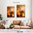 thumbnail image 4 of Elephant Stock Aromatic Spa Wall Art - Vertical Canvas Wall Art - Living Room Wall Decor - Wellness Canvas - Brown And Orange Decor - 30" x 45", 4 of 8