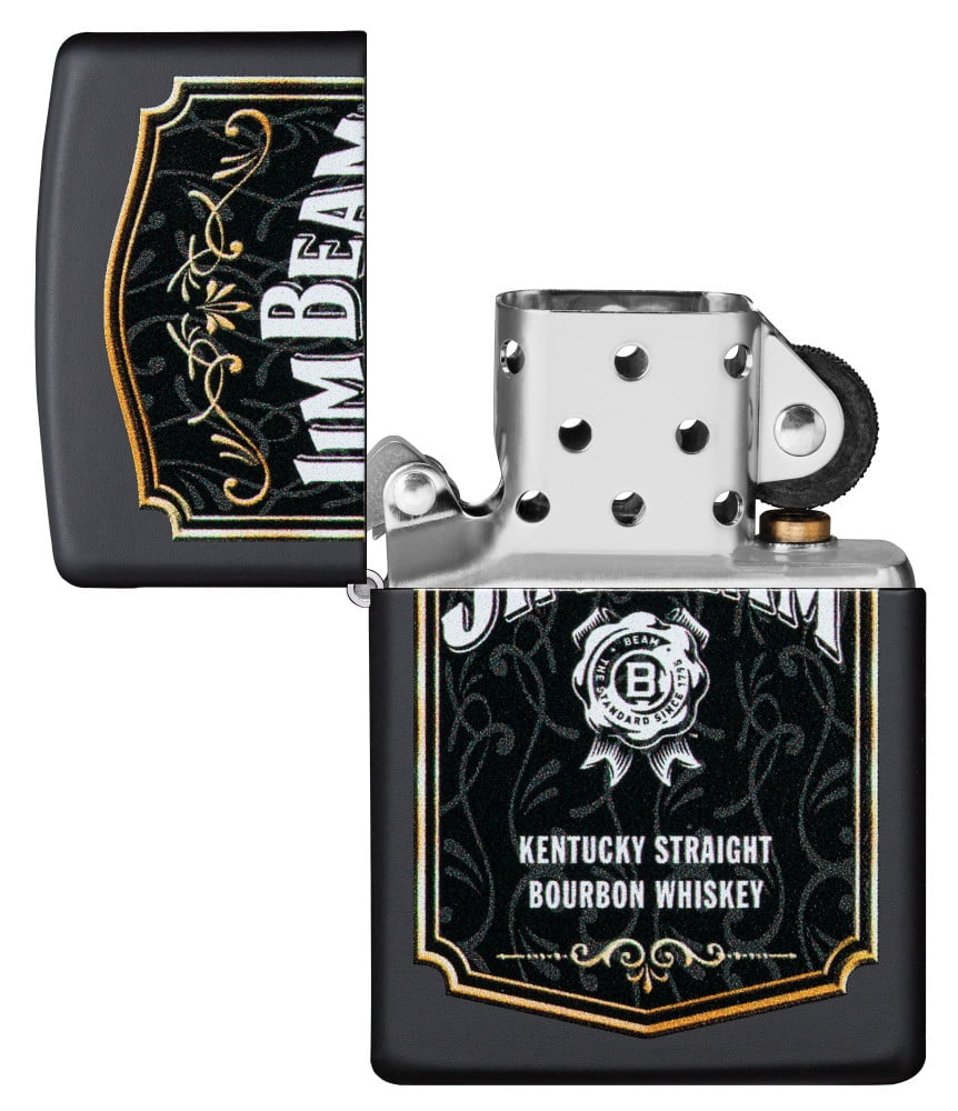 Zippo Jim Beam Black Matte Pocket Lighter
