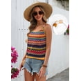 thumbnail image 4 of WIHOLL Tank Top for Women Beaded Spaghetti Strap Summer Flowy Cami Lace Sleeveless Scoop Neck Shirts, 4 of 9