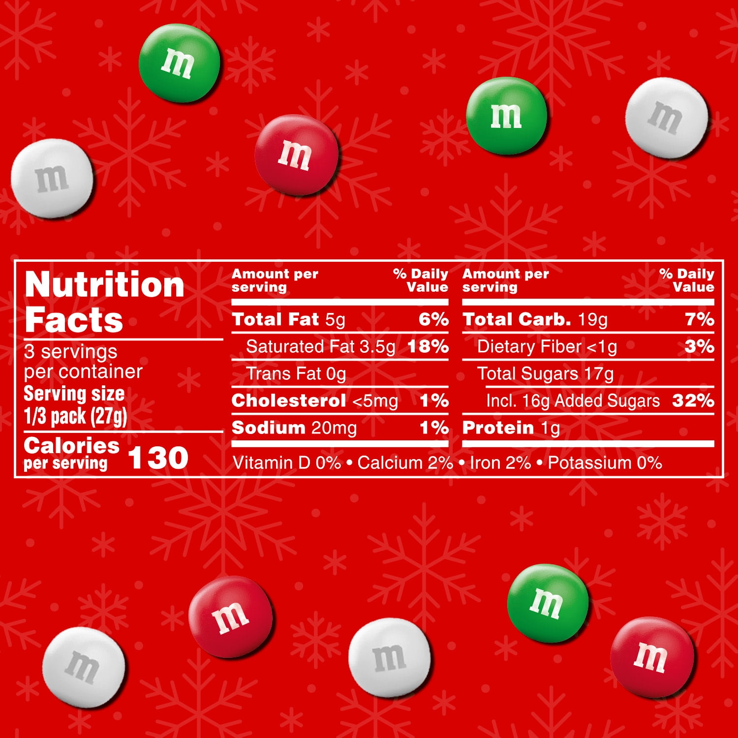 M&M's Mint Milk Chocolate Christmas Candy, Share Size - 2.83 oz Bag