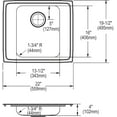 thumbnail image 2 of SS 22x19.5x4 Single Drop-in ADA Sink, 2 of 7
