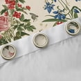 thumbnail image 4 of Homewish Rustic Flower Floral Black Out Curtains,Boho Moth Butterfly Curtains Pack of 2 (42x63 Each),Beige Green Bedroom Curtains For Girls,Luxury Bedroom Decor, 4 of 6