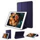 thumbnail image 1 of Funda de cuero con 3 pliegues y soporte para iPad de 7 a 10,2 pulgadas Adepaton azul, 1 of 9