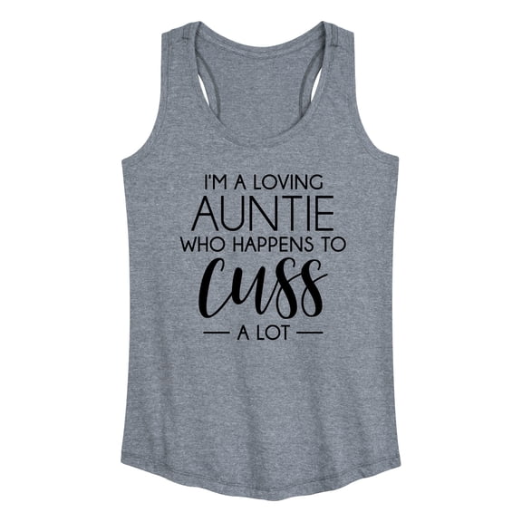 Instant Message - I'm A Loving Auntie - Women's Racerback Tank Top