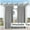 Blue, Navy, Beige, Gray, variant on Pro Space Outdoor Curtains Tab Top (4"Long) Window Curtain 1 Panel