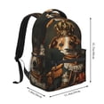 thumbnail image 2 of Pofeuu Modern Cute Dog Print Backpack for Men and Women - Basic Bookbag Casual Daypack Backpacks for College Work Travel-One Size, 2 of 5