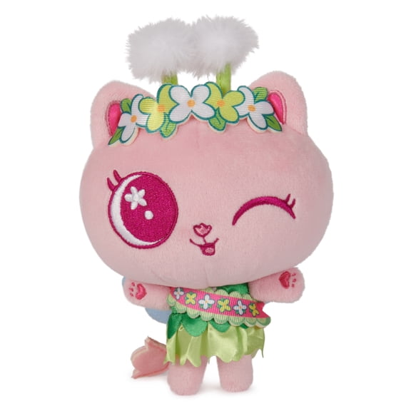 Gabby’s Dollhouse, Celebration Series 6-Inch Tall Kitty Fairy Plushies, Stuffed Animal Kids Toys for Girls & Boys Ages 3 and Up